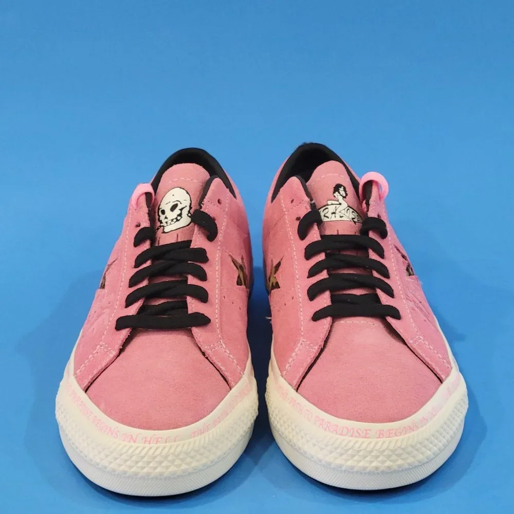 Converse One Star x Sean Pablo 'Leopard Paradise' Skate Sneakers 171325C NWT - Picture 6 of 7